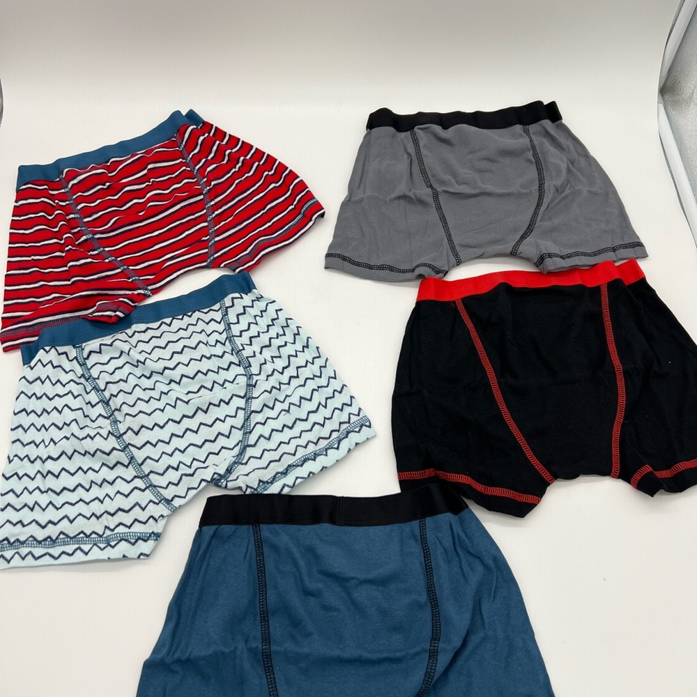 Cat And Jack Boys Boxer Briefs 5 Pack Comfort Flex Fit  100% Cotton Sz S 6/7 - Picture 2 of 3